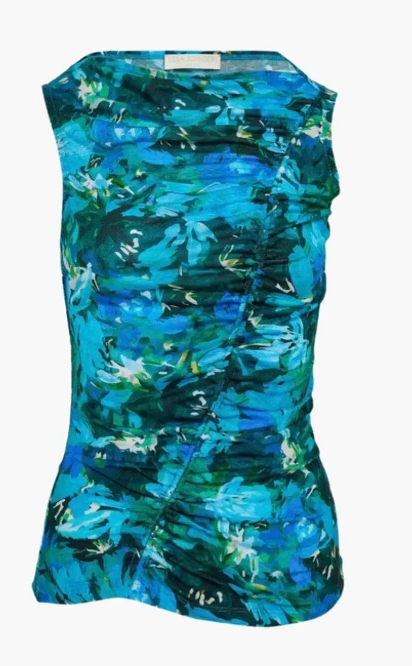 Ulla Johnson Medea Top in Azul Blue NWT Size XL